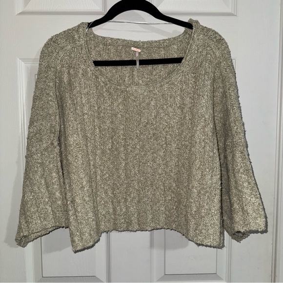 Free People Green Knit Sweater - Picture 1 of 4